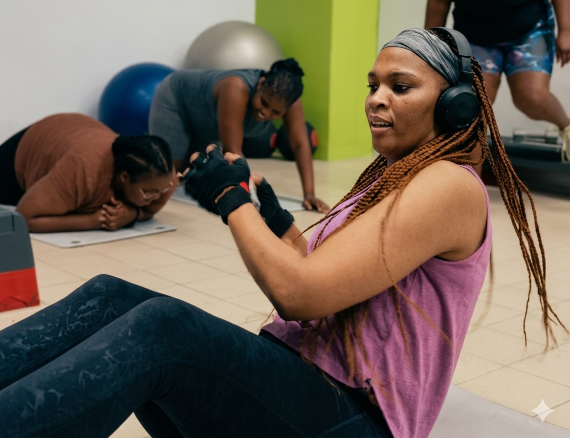 Members training in the gym